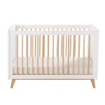 Lit bébé vintage à barreaux l125 Lit bébé vintage à barreaux l125