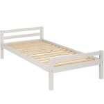 Lit en bois blanc 90x200 Lit en bois blanc 90x200