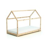 Lit cabane enfant 90 x 190 en bois
