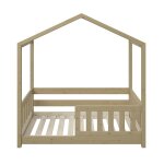 Lit cabane volutif pin massif bois 70x140
