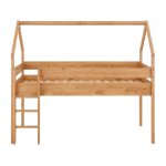 Lit cabane surlev en pin 90x200