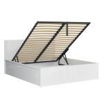 Lit coffre 160x200 sommier inclus stratifiés blanc Lit coffre 160x200 sommier inclus stratifiés blanc