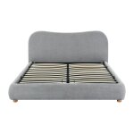 Lit coffre gris clair 120 x 190 cm