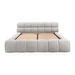Lit coffre gris clair 160 x 200 cm Lit coffre gris clair 160 x 200 cm