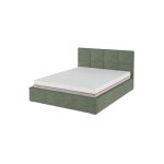 Lit coffre avec sommier à lattes carrés vert 180x200 Lit coffre avec sommier à lattes carrés vert 180x200