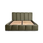 Lit coffre en velours 160x200 cm vert