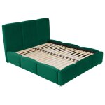 Lit coffre en velours 180x200 cm vert