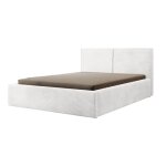 Lit coffre velours côtelé blanc 160 x 200 Lit coffre velours côtelé blanc 160 x 200