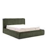 Lit coffre velours côtelé vert 140 x 200 Lit coffre velours côtelé vert 140 x 200