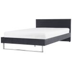 Lit double en tissu gris 180x200 Lit double en tissu gris 180x200