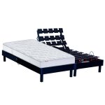 Lit electrique + matelas 100% latex 5 zones 160x200