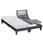 Lit electrique + matelas 100% latex 5 zones 180x200