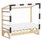 Lit enfant but de football 70x140 cm + matelas et �chelle d'escalade