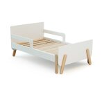 Lit enfant extensible en bois 80x140 - 165 - 190 - blanc Lit enfant extensible en bois 80x140 - 165 - 190 - blanc