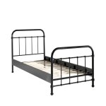Lit enfant en mtal 90x200cm - noir
