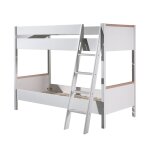 Lit enfant superpos en bois 90x200cm - blanc
