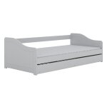 Lit gigogne 90x200 blanc
