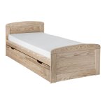 Lit gigogne en bois massif 90 x 190 cm brut � peindre