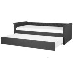 Lit gigogne gris fonc 80 x 200 cm