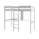 Lit mezzanine 90x200 sommier inclus bureau blanc Lit mezzanine 90x200 sommier inclus bureau blanc