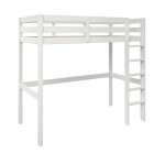Lit mezzanine pin massif blanc 90x190 Lit mezzanine pin massif blanc 90x190