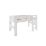 Lit mi - hauteur 90x190 blanc