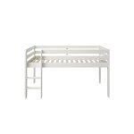 Lit mi - hauteur 90x200 blanc