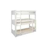 Lit superpos 3 places 90x200 blanc