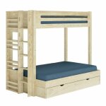 Lit superposé 4 places bois massif 120x190 cm Lit superposé 4 places bois massif 120x190 cm