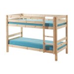 Lit superpos� 90x200 hauteur 140 cm sommier inclus beige