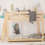 Lit superposé 90x200 sommier inclus beige Lit superposé 90x200 sommier inclus beige