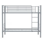 Lit superpos� en acier gris 200 x 97 x 165 cm