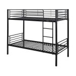 Lit superpos acier noir 200 x 97 x 165 cm