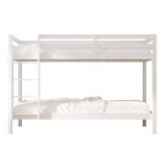 Lit superposé blanc, sans matelas, 208 x 97 x 140 cm Lit superposé blanc, sans matelas, 208 x 97 x 140 cm