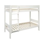Lits superposs en bois blanc 90x190 cm