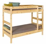 Lit superpos bois massif 80x190 cm