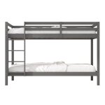 Lit superposé gris, sans matelas, 208 x 97 x 140 cm Lit superposé gris, sans matelas, 208 x 97 x 140 cm