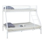 Lit superpos metal blanc 200 x 145 x 160 cm