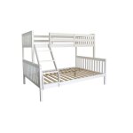 Lit superpos triple en bois blanc 155x201x141cm