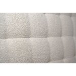 Lit avec tête de lit capitonnée et sommier tapissier beige clair 160x Lit avec tête de lit capitonnée et sommier tapissier beige clair 160x