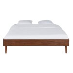 Lit vintage 160x200 en bois de pin massif avec sommier à lattes Lit vintage 160x200 en bois de pin massif avec sommier à lattes
