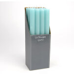Lot de 12 bougie azur bleus en cire