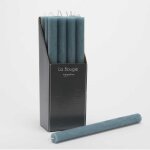 Lot de 12 bougie flambeau 25 cm bleus en cire