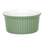 Lot de 12 ramequin rond en grès vert 145 ml Lot de 12 ramequin rond en grès vert 145 ml