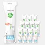 Lot de 12 rouleaux de 20 sacs poubelle 23 / 30 l blanc code g ( dont 1