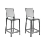 Lot de 2 chaises de bar noir