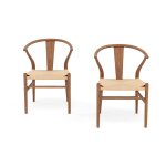 Lot de 2 chaises en bois scandinave bois
