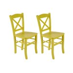 Lot de 2 chaises en h�tre massif