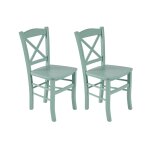 Lot de 2 chaises en h�tre massif