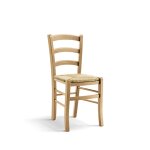 Lot de 2 chaises en htre naturel avec assise en paille
